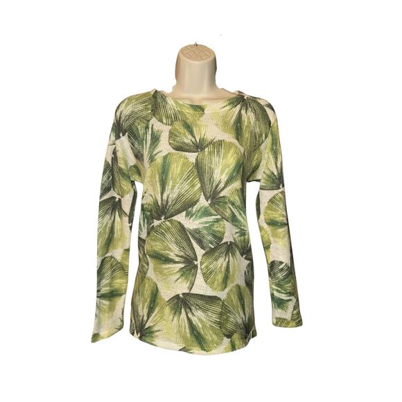Nally & Millie floral leaf print hi-low top size S - Picture 1 of 4